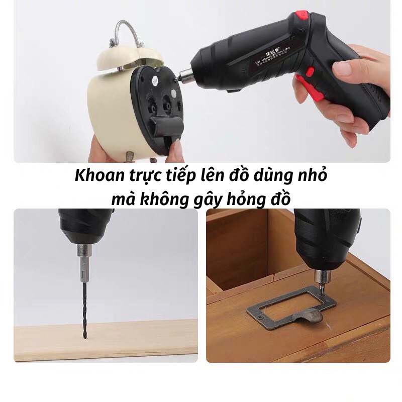 Máy Khoan Cầm Tay Máy Khoan Pin Bắt Vít Đa Năng KHO GIA DỤNG TRẦN PHÚ
