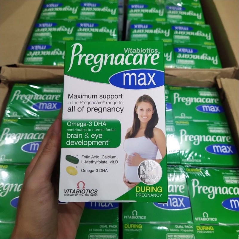 [UK air]PREGNACARE MAX BỔ SUNG VTM CHO MẸ BẦU hộp 84v