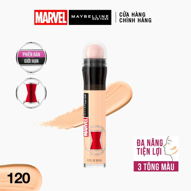 Phiên Bản MARVEL] Bút Cushion Che Khuyết Điểm Đa Năng Instant Age Rewind Maybelline New York 6ml