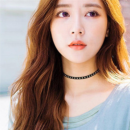 Vòng cổ choker đinh tán kiểu dáng cổ điển cho nữ