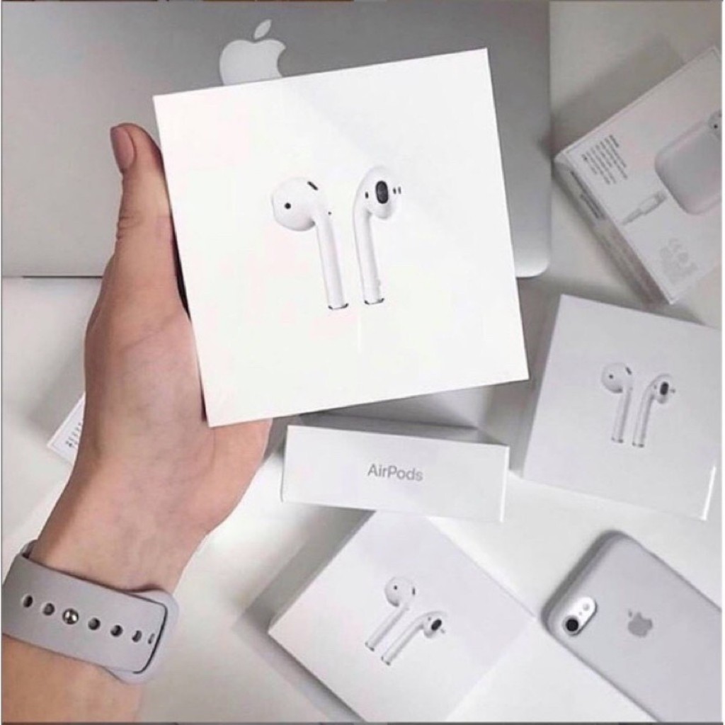 Tai nghe Bluetooth AirPods 2 TWS Cao Cấp - Đinh vị - đổi tên đa chức năng - BH 12 Tháng