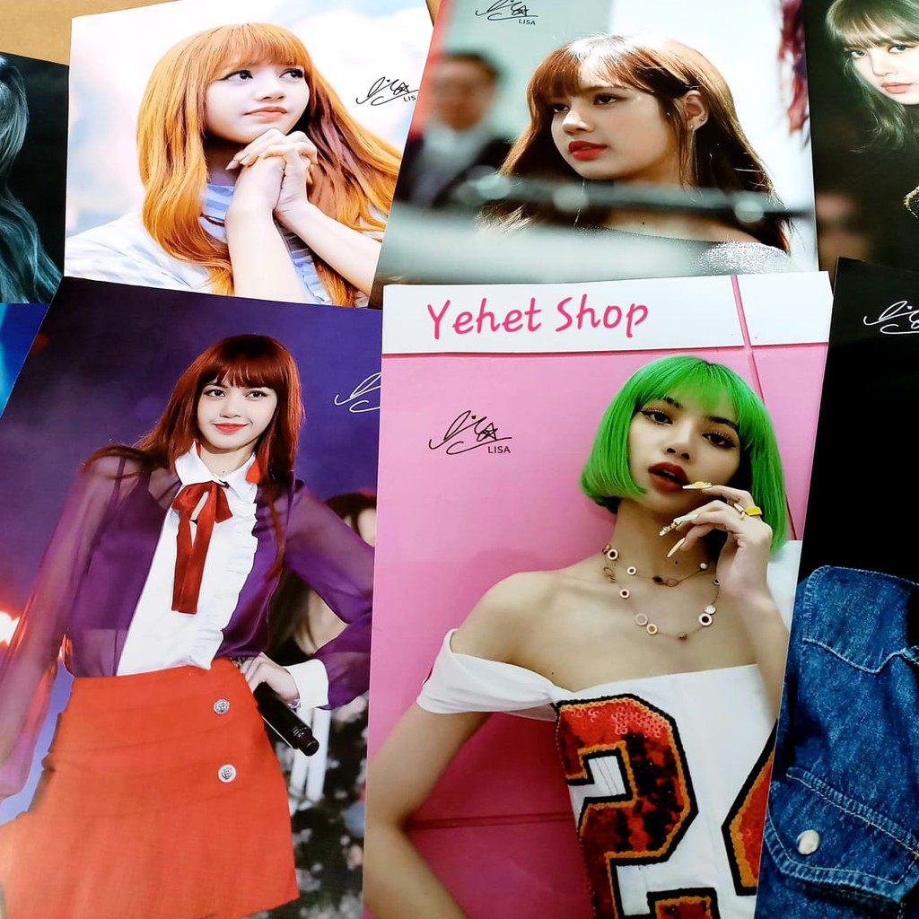 Bộ 8 poster chữ ký BLACKPINK khổ A3 | BigBuy360 - bigbuy360.vn