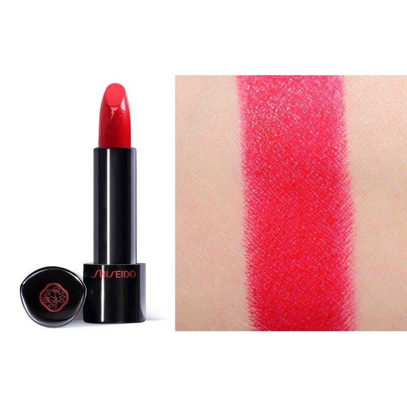 [Flash Sale]💋Son Shiseido Rouge Rouge Poppy (RD312):Đỏ tươi cổ điển, quyến rũ