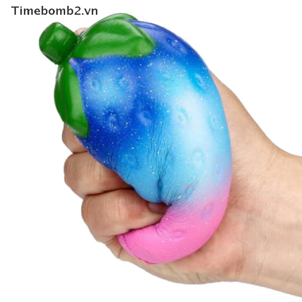 2 Đồ Chơi Nắn Bóp Giúp Giải Tỏa Căng Thẳng Hình Quả Dâu galaxy