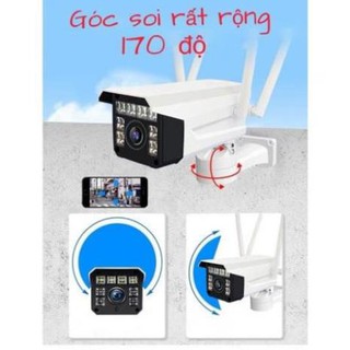 Camera chính hãng yoosee ngoài trời 3.0 mpx 4 râu 8led kèm thẻ 32g