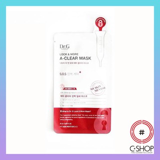 Mặt nạ khắc phục da mụn dr.g lock & more a-clear mask _mỹ phẩm hàn quốc chính hãng