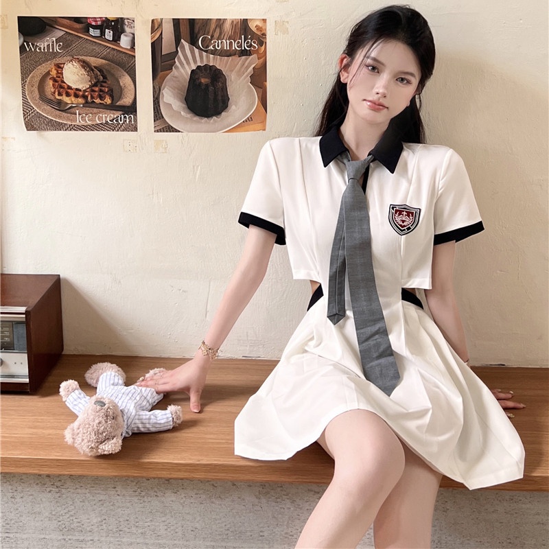 Đầm Mini Tay Ngắn Thời Trang Cho Nữ