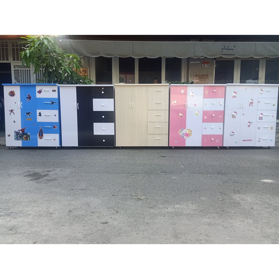 Tủ nhựa đài loan 2 cánh 5 hộc xanh | BigBuy360 - bigbuy360.vn