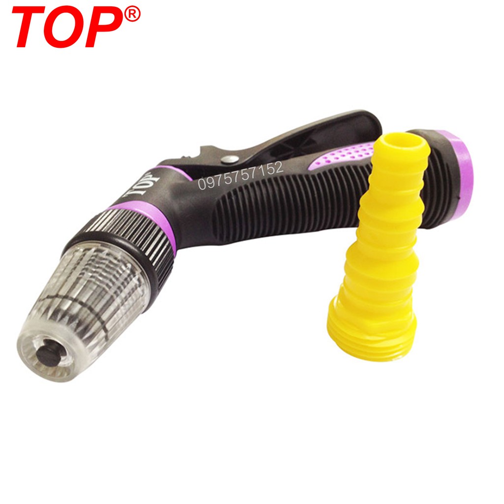 Vòi xịt tưới cây, vòi rửa xe 1 tia có tăng áp lực nước  hãng TOP