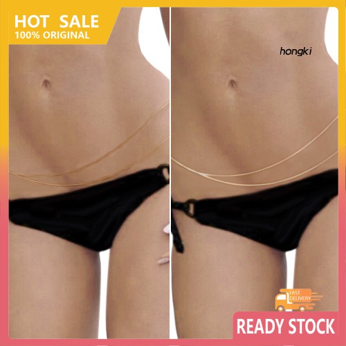 Dây Xích Đeo Hông Hai Lớp Thời Trang Đi Biển Quyến Rũ Cho Nữ