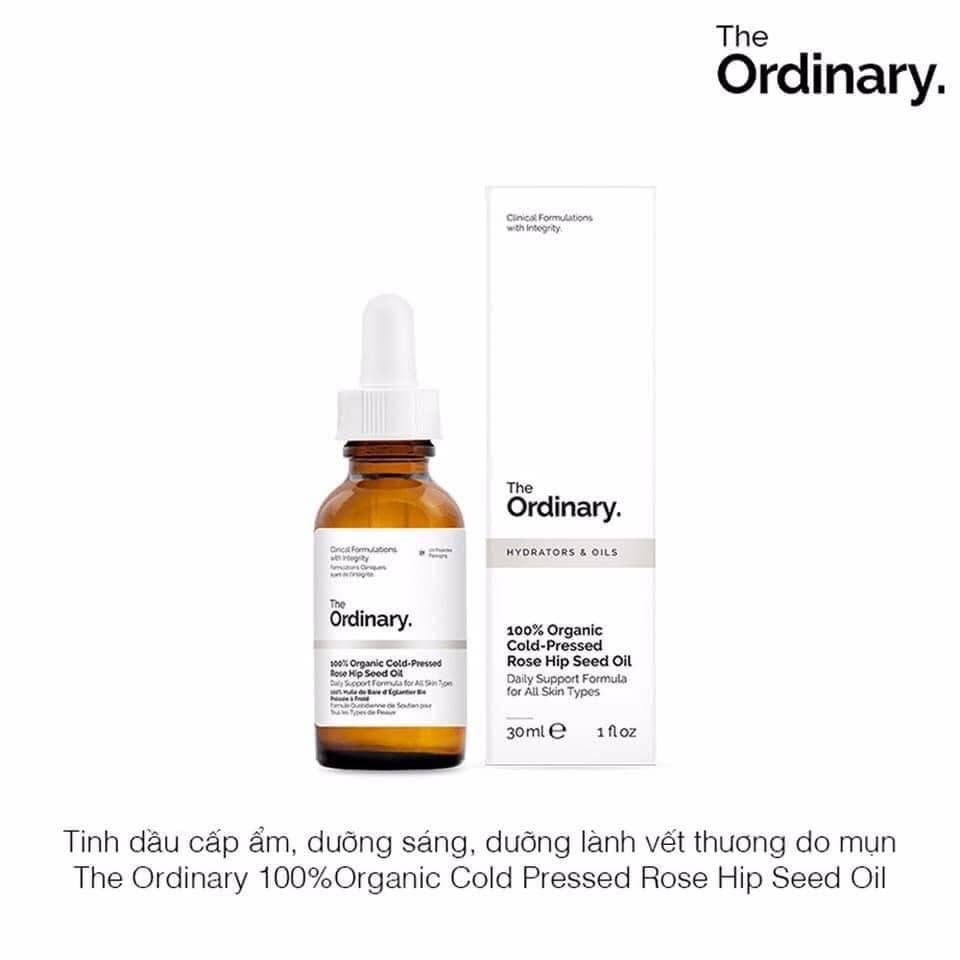 Tinh dầu nụ tầm xuân The Ordinary 100% organic cold - pressed rose hip seed oil 30ml