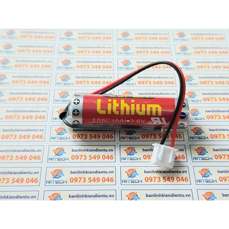 ER6C AA 3.6V ER6C 3.6V Pin Lithium cho PLC Mitsubishi FX2N/1N 1800mAh