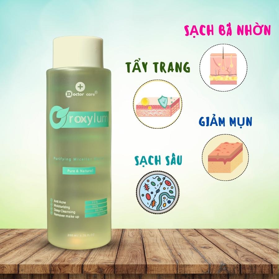 Nước Tẩy Trang  Kháng Khuẩn, Dịu Nhẹ chuyên dùng Cho Da Mụn Oroxylum Doctor Care