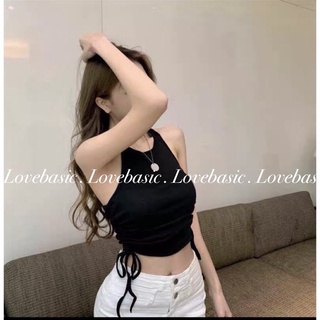 ÁO THUN sát nách rút dây Lovebasic dáng croptop tôn dáng ulzzang