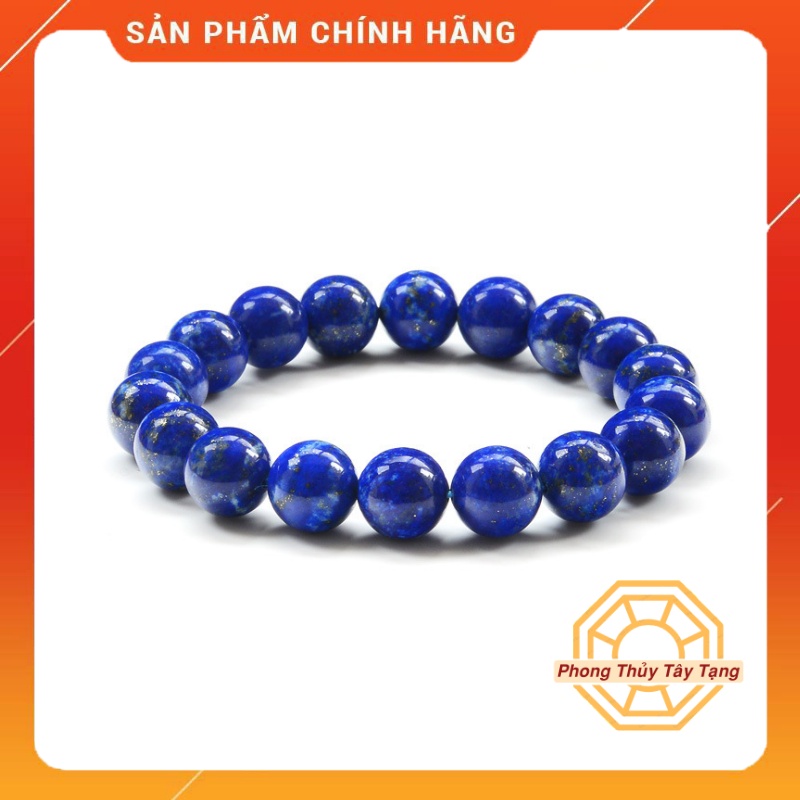Vòng tay phong thủy Đá Lapis Lazuli [TẶNG HỘP GỖ] - nam nữ mệnh Thuỷ Mộc - Phong Thủy Tây Tạng