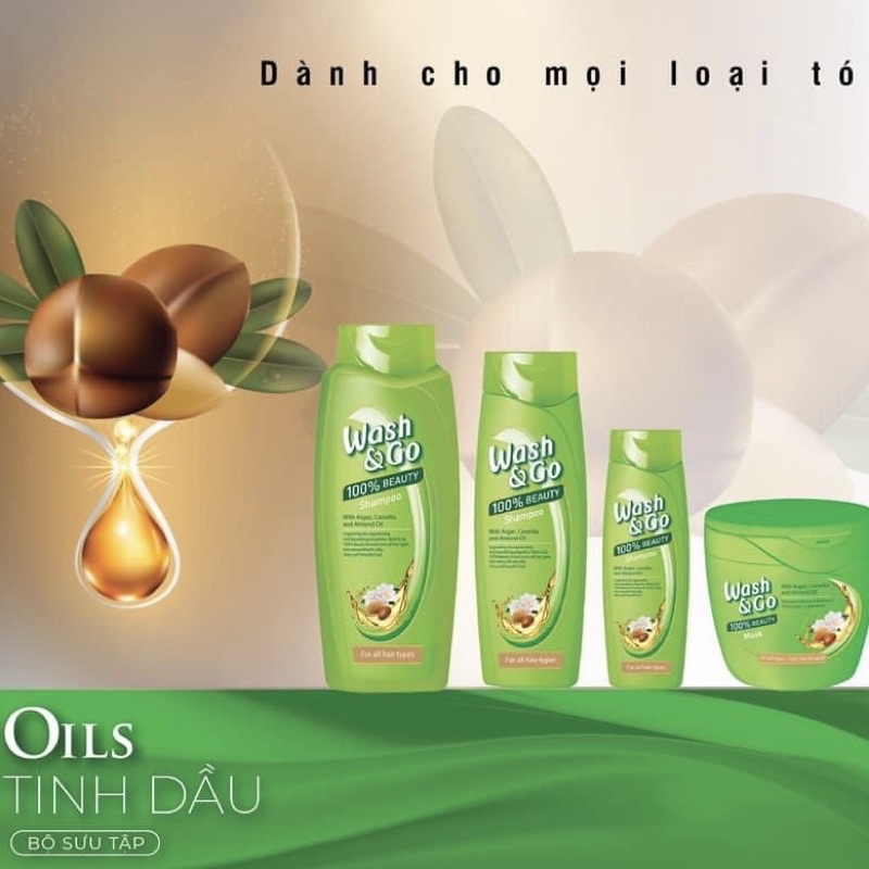 Kem/ Mặt nạ hấp ủ tóc Wash & Go Mask Italy