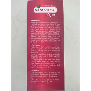 Dung dịch vệ sinh NANO COOL EXTRA