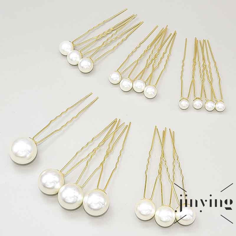 GETNOIVAS Bộ 18 phụ kiện dùng trang trí và tạo kiểu tóc cho cô dâu