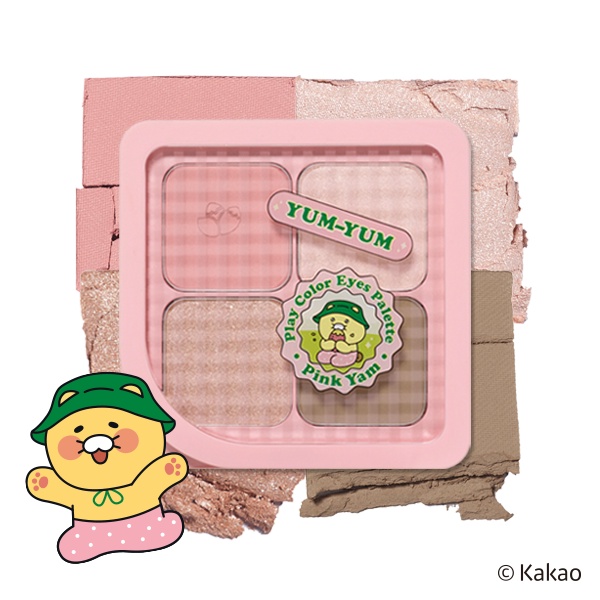 Bảng phấn mắt 4 màu đa năng Etude Play Color Eyes Phiên bản Kakao Friend vừa là phấn mắt/phấn má hồng/tạo khối 4 trong 1