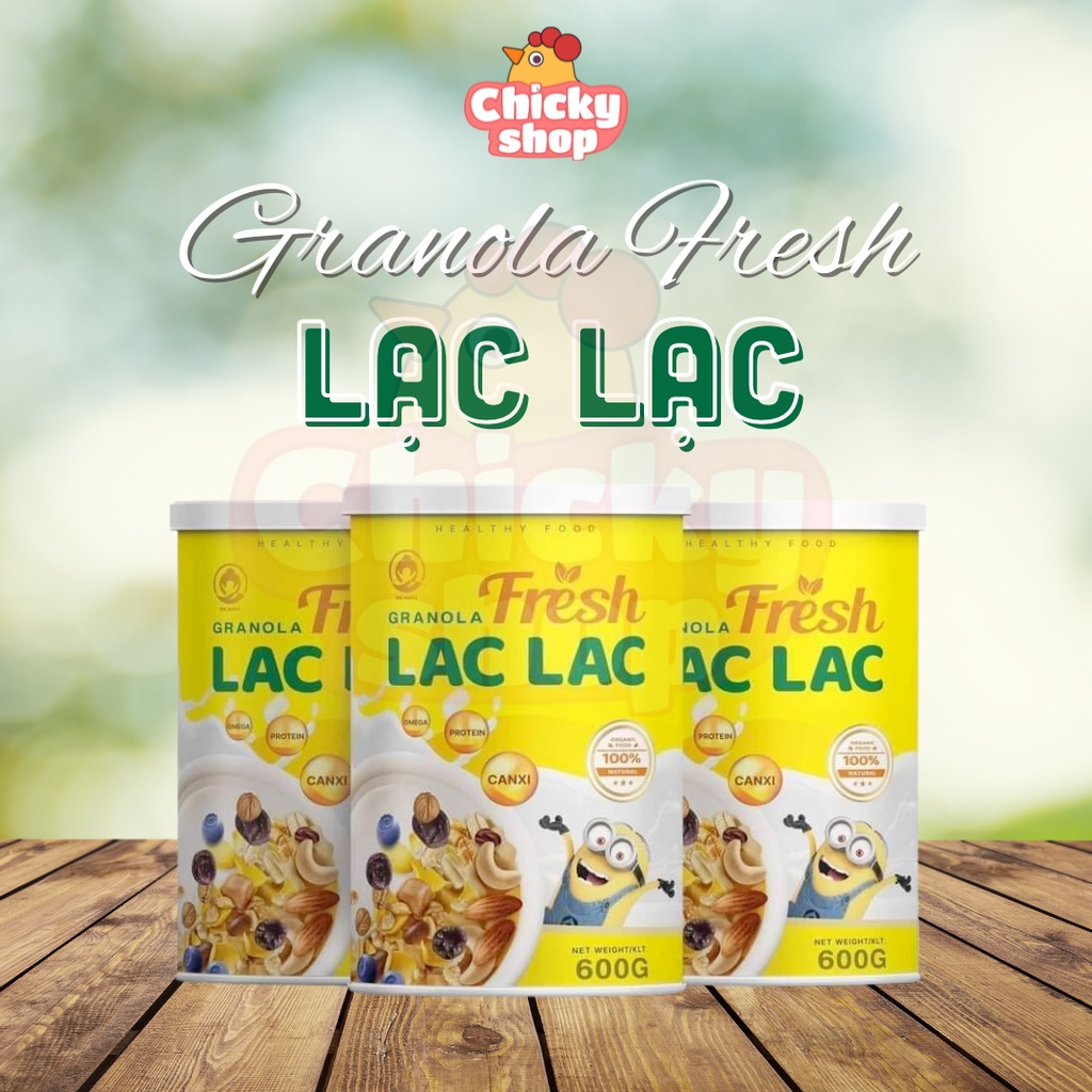 Ngũ cốc hạt granola tươi Lạc Lạc 650g Dr. Maya bổ sung dinh dưỡng thiết yếu
