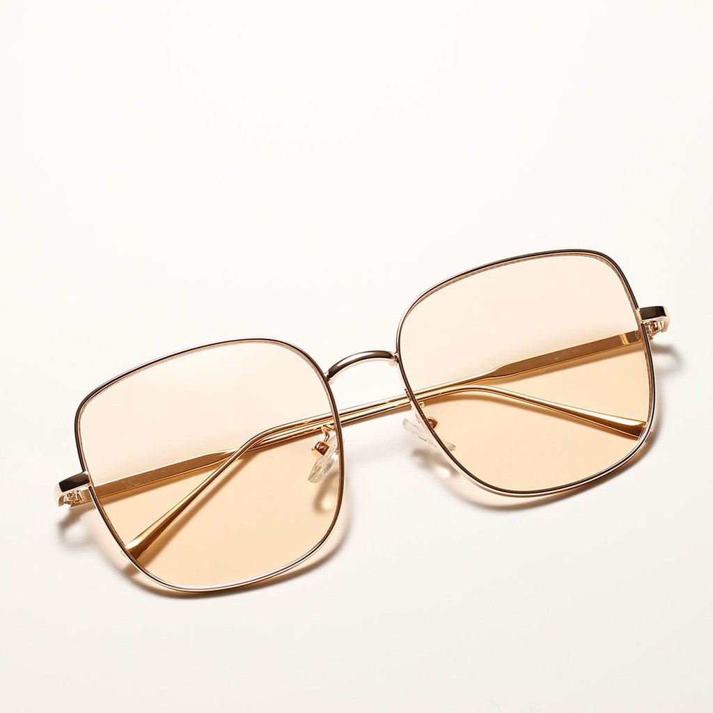 Kính mát gọng kim loại hình vuông phong cách retro 9067 cho nữ 2020