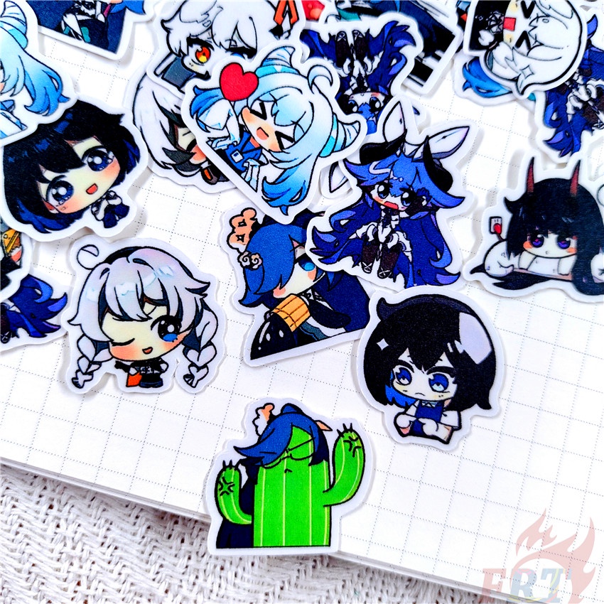 ★★★ Sticker Dán Trang Trí Nhật Ký Mini Honkai Impact Q-1 ★★★ Set 48 Miếng Dán Trang Trí Album Thời Trang DIY
