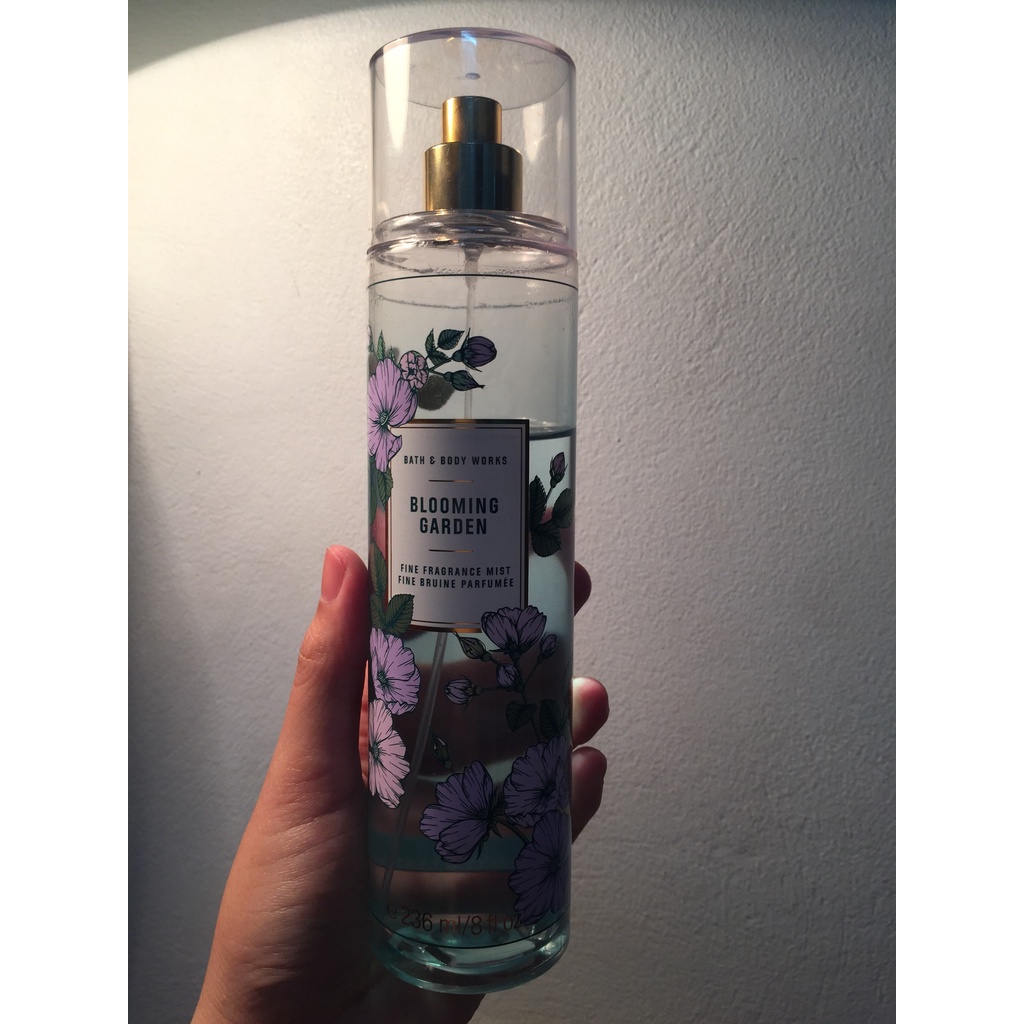 Xịt thơm body mist fullsize Bath and Body Works mùi mát - Blooming Garden