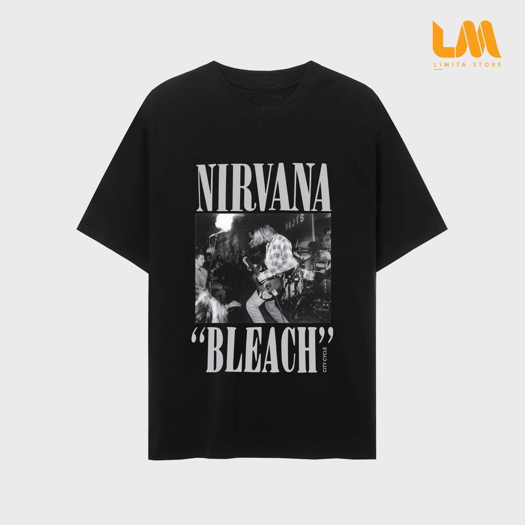 Áo thun cotton Đen NIRVINA Áo Tay lỡ nam nữ, áo phông unisex from rộng  (V264)