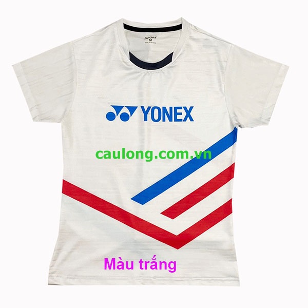 Áo Cầu Lông Nam Nữ Cổ Tròn Yonex 7837 Màu Trắng