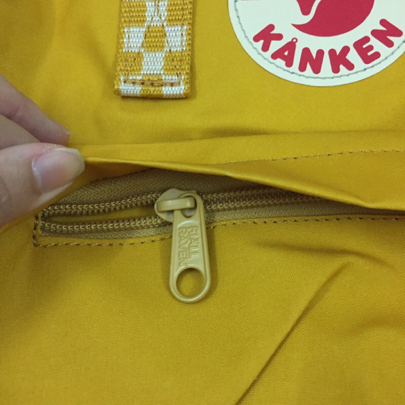 Balo Kanken Classic - Ochre Chess-Pattern  - Size Laptop 14”, phù hợp đi học, đi làm và du lịch