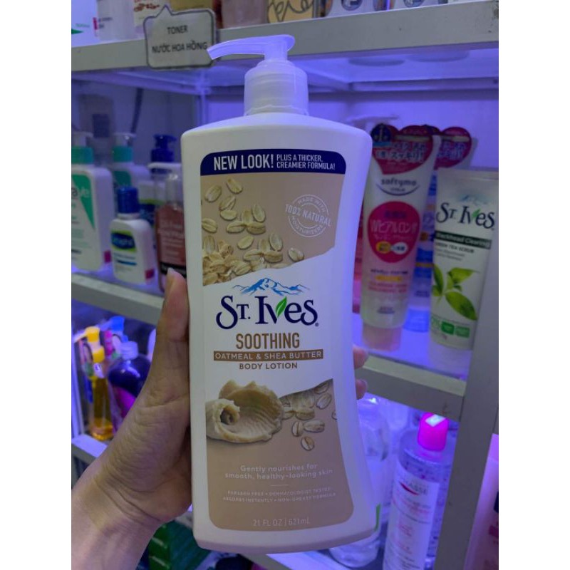 SỮA DƯỠNG THỂ YẾN MẠCH VÀ BƠ ST.IVES 621ML