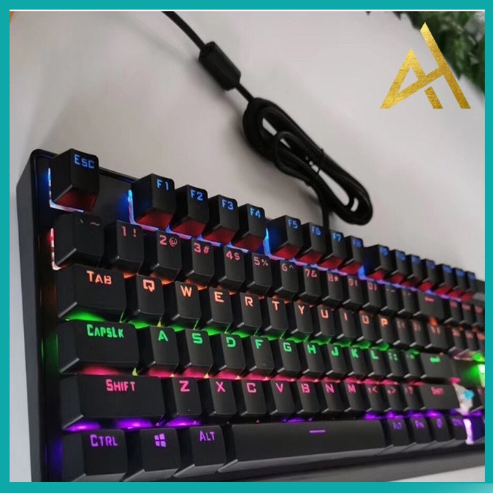 Bàn Phím Cơ Gaming Đèn LED 7 Màu DIVIPARD AK-911 Chuyên Game Bàn phím Máy Tính PC Laptop Keyboard Có Dây