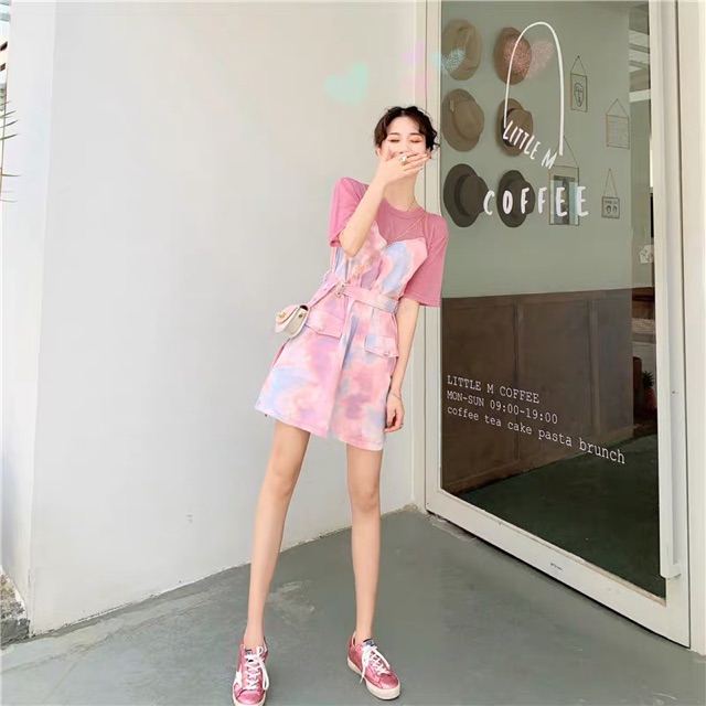 [Mã WASTCOOL giảm 15% tối đa 50K đơn 99K] Set đồ hồng ombre cá tính Ulzzang girl 🌸🌨 | BigBuy360 - bigbuy360.vn