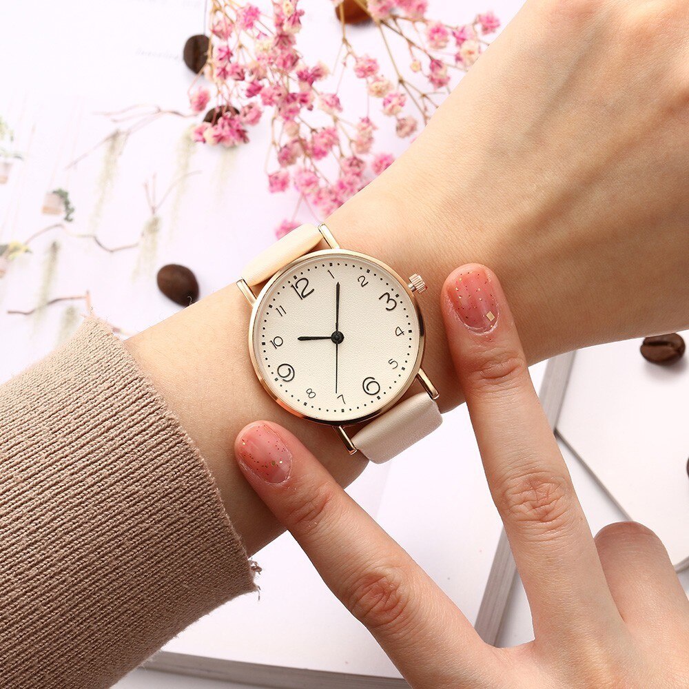 Đồng Hồ Nữ Chính Hãng Gogoey TD1 Dây Da Cao Cấp Thời Trang Đẹp Giá Rẻ