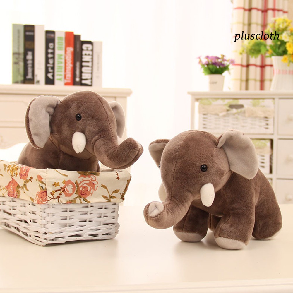 Đồ chơi thú nhồi bông hình chú voi đáng yêu 25cm
