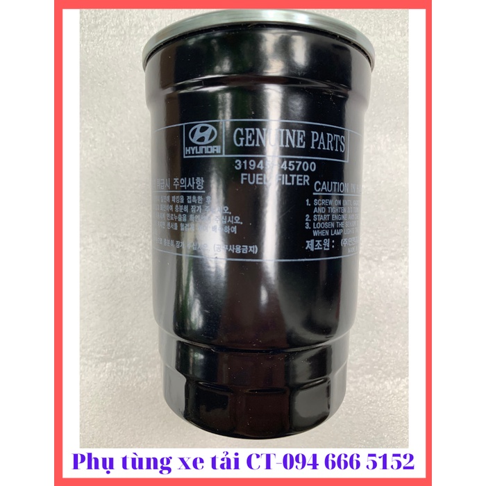 Lọc dầu Diesel xe tải K200/K250/H150/N250-Hàng Mobis chính hãng No:31945 45700
