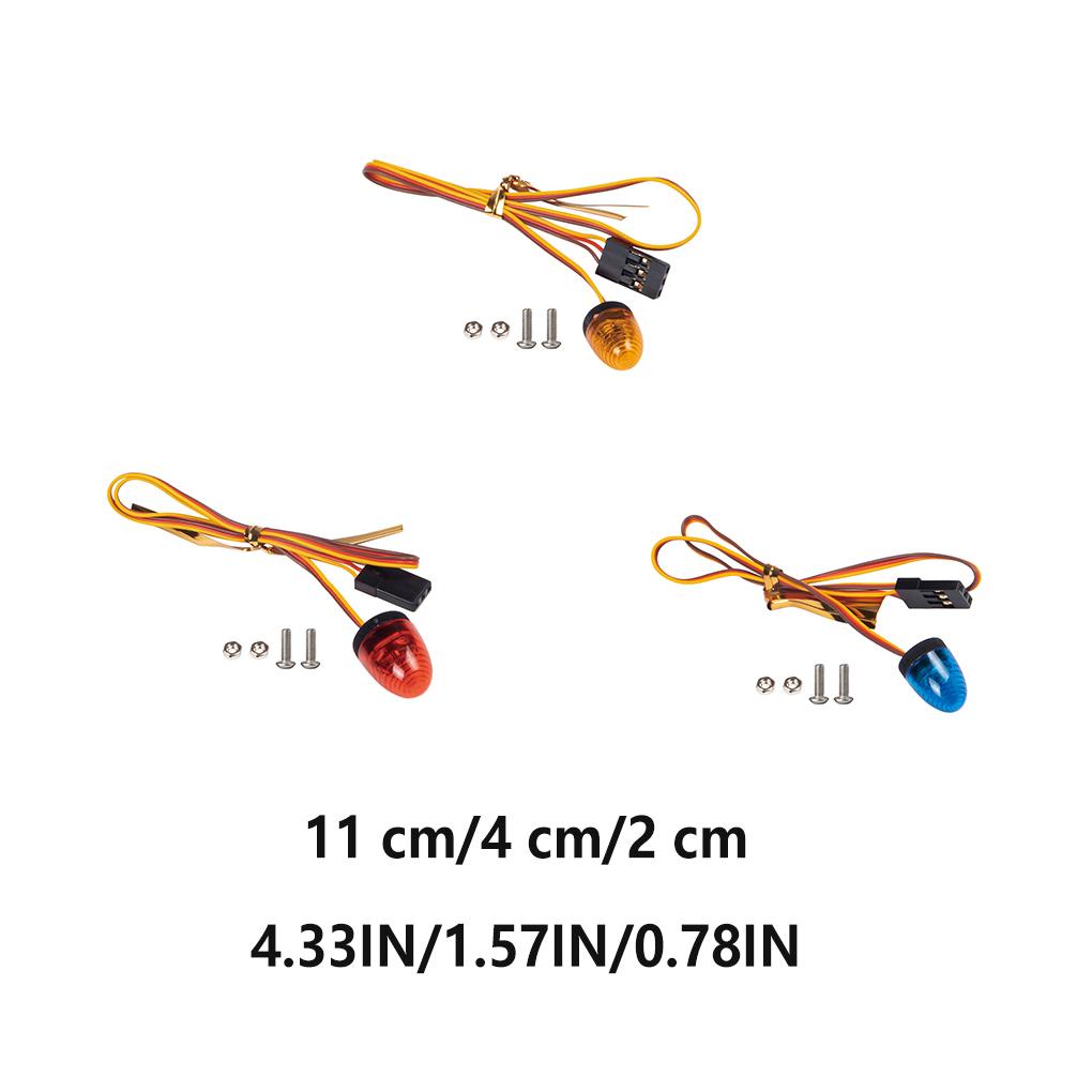 Đèn LED Báo Động Cho Xe Tải Scx10 1 / 14 Kích Thước 106mm / 115mm / 145mm