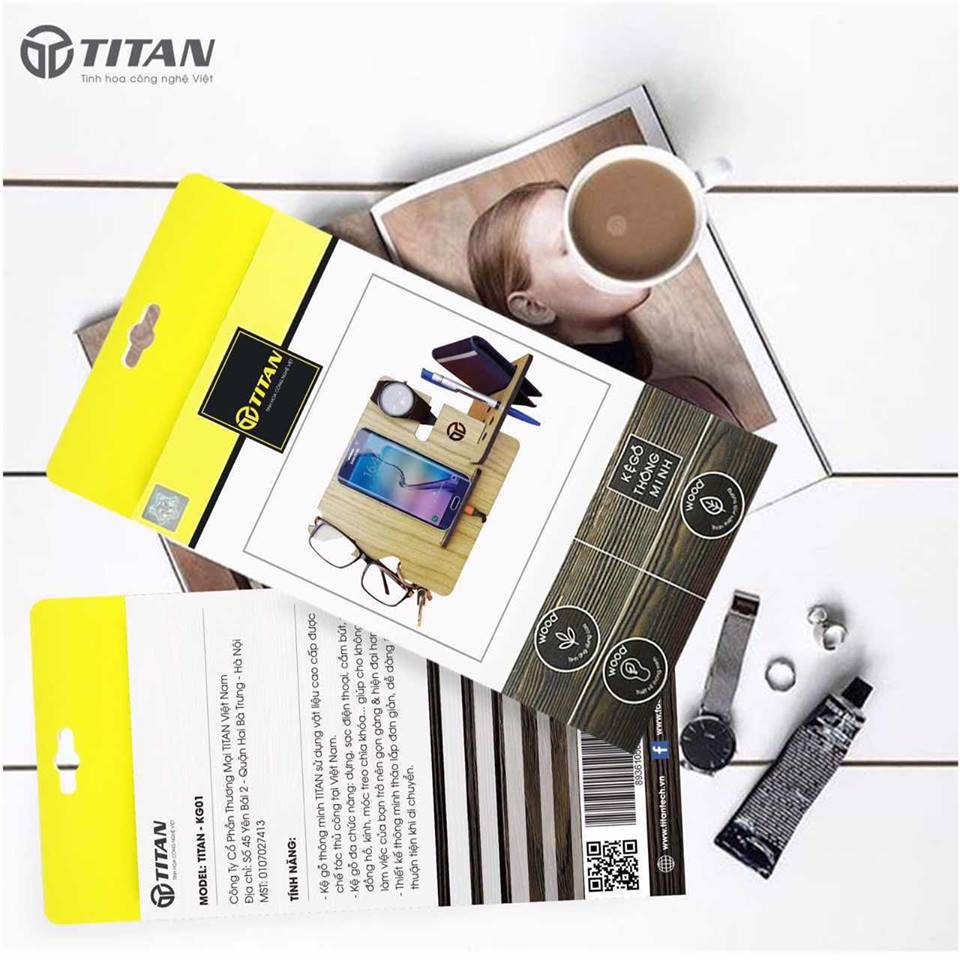 Kệ Gỗ Để Bàn Titan