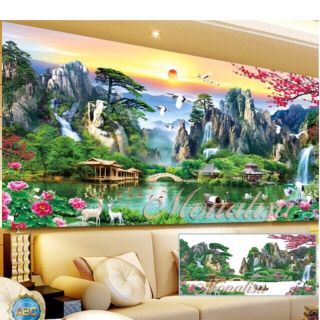 Tranh đính đá Phong Cảnh Thiên Nhiên Hùng Vỹ Y8235 (200x90) Y8233 (120x60) Y8234 (160x70)