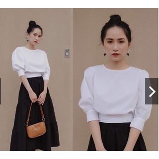 ÁO CỔ TRÒN THẮT NƠ SAU