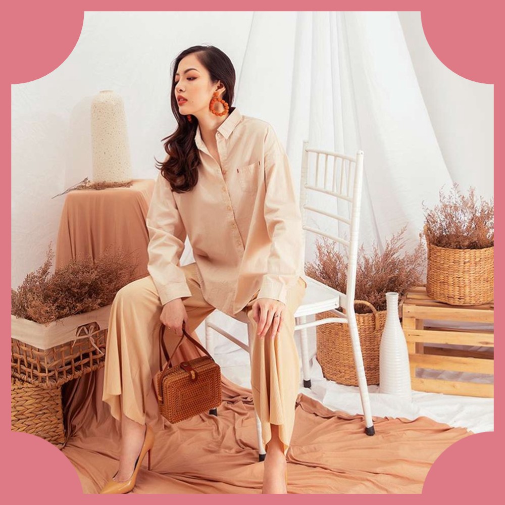 Combo Sơ mi nữ + Chân váy + Khoác vest 2Hand tuyển Mã 990 - Khách đặt hàng Livetream