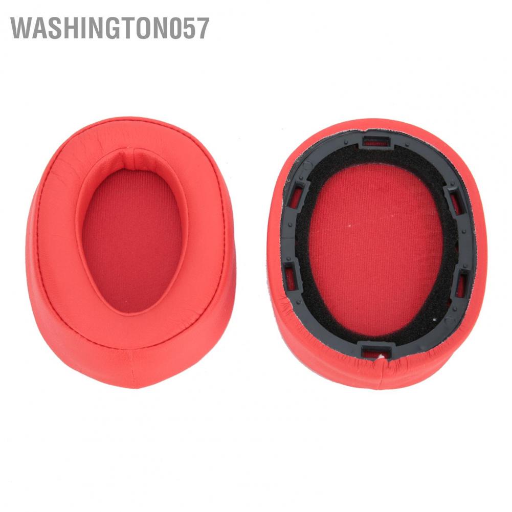 Washington057 Replacement Ear Pads Cover Headset Cushion for Sony MDR-100ABN WH-H900N  Headphone Red