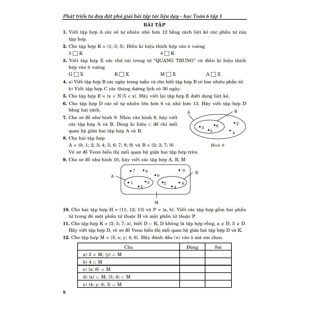 Sách - Phát Triển Tư Duy Đột Phá Giải Bài Tập Tài Liệu Dạy - Học Toán Lớp 6 (Tập 1)