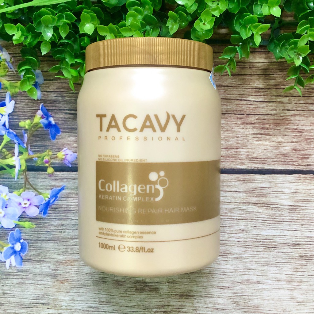 HẤP DẦU TACAVY COLLAGEN SIÊU MỀM MƯỢT PHỤC HỒI TÓC HƯ TỔN 1000ml