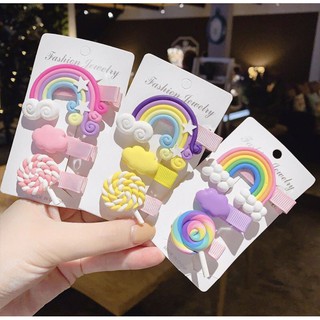 vỉ 3 kẹp hình dễ thương cho bé