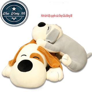 Gấu Bông Chú Chó Mắt Híp tai dài siêu đáng yêu dễ thương - phân loại vải co dãn 4 chiều cao cấp cực đẹp