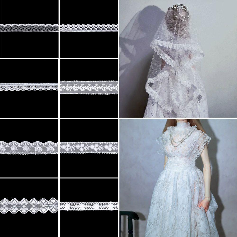 Ruy Băng Ren Co Giãn Màu Cầu Vồng Chất Lượng Cao Dùng May Quần Áo Búp Bê Đồ Chơi DIY