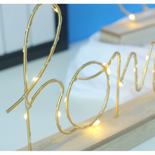 Kệ chữ Home đèn led trang trí