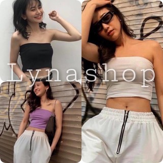 Áo Quây Ngực Trơn Croptop  , mix nhiều áo khoác🍉 Áo croptop Lyna chất bozip siêu xinh 3 màu mặc lên tôn dáng, đẹp