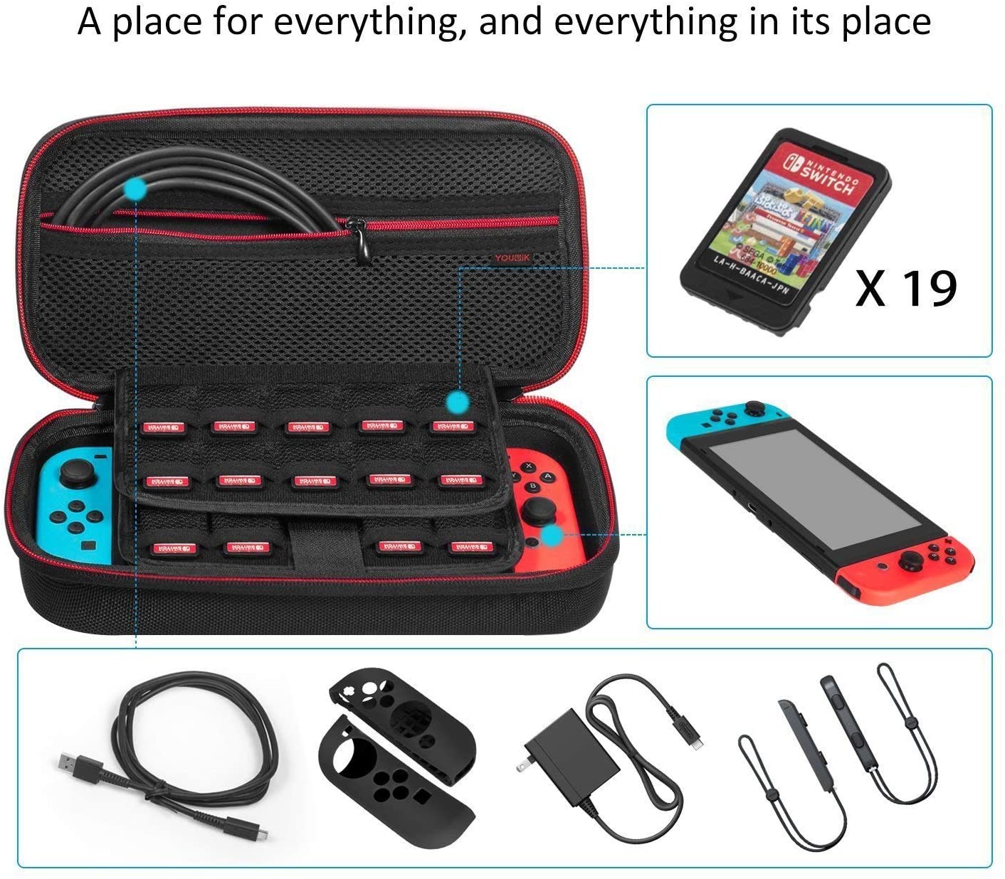 Túi Đựng Bảo Vệ 10 Thẻ Game Và Tay Cầm Cho Máy Chơi Game  Switch | BigBuy360 - bigbuy360.vn